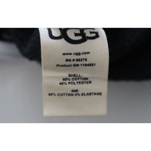 UGG 1104851 Women's Sz Small Black Nena French Terry Sweatshirt - Picture 9 of 12